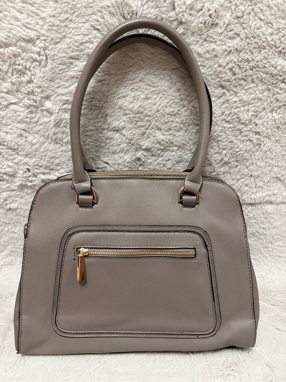 a new day Taupe Satchel with Gold Hardware